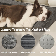 WINDRACING dog couch bed with non-slip bottom stays put on any surface.
