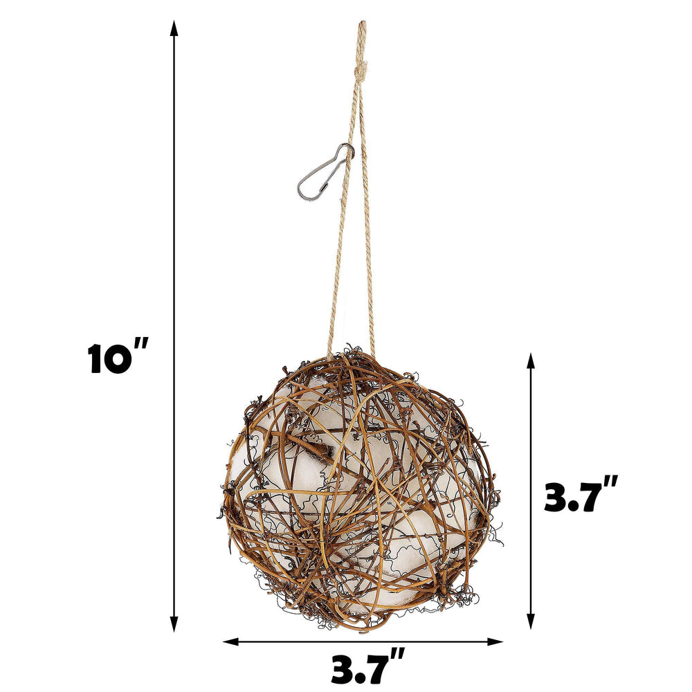 Winemana hummingbird nest ball hanging rope helps DIY garden displays
