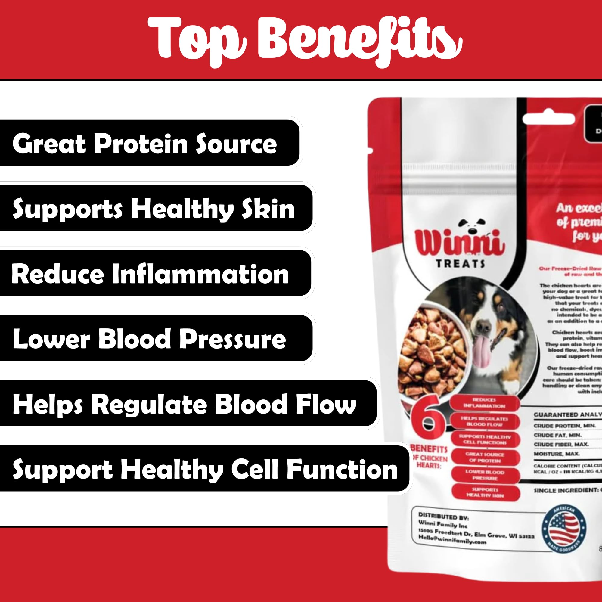 Winni Treats: snack sin conservantes, adecuado para dietas sensibles de perros.