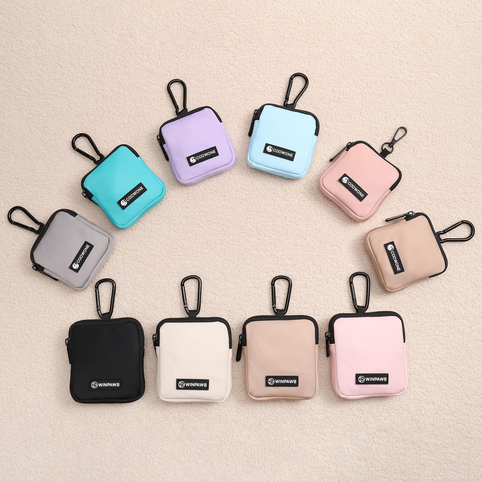 WINPAWS dog treat pouch coffee multi-use design doubles as small bag