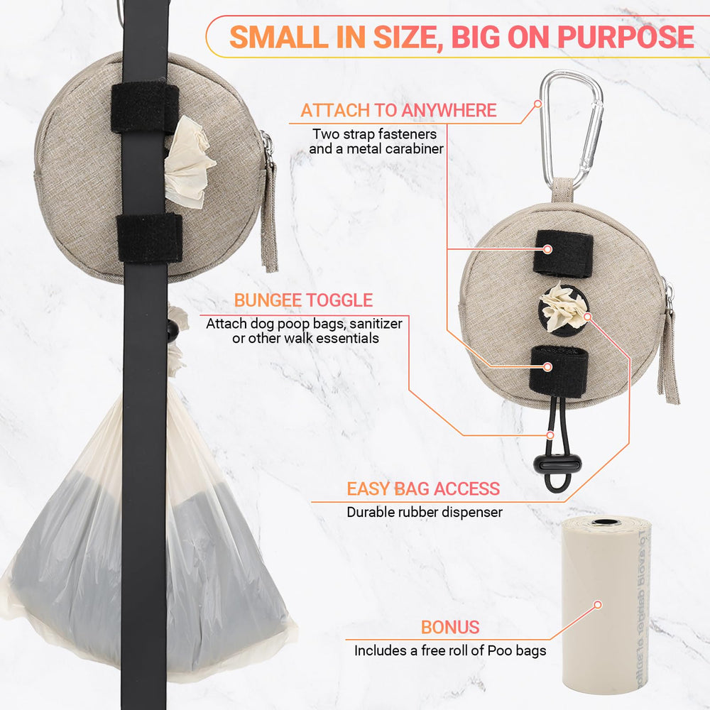 WINPAWS carabiner attachment for secure hands-free leash setup