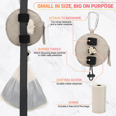 WINPAWS carabiner attachment for secure hands-free leash setup