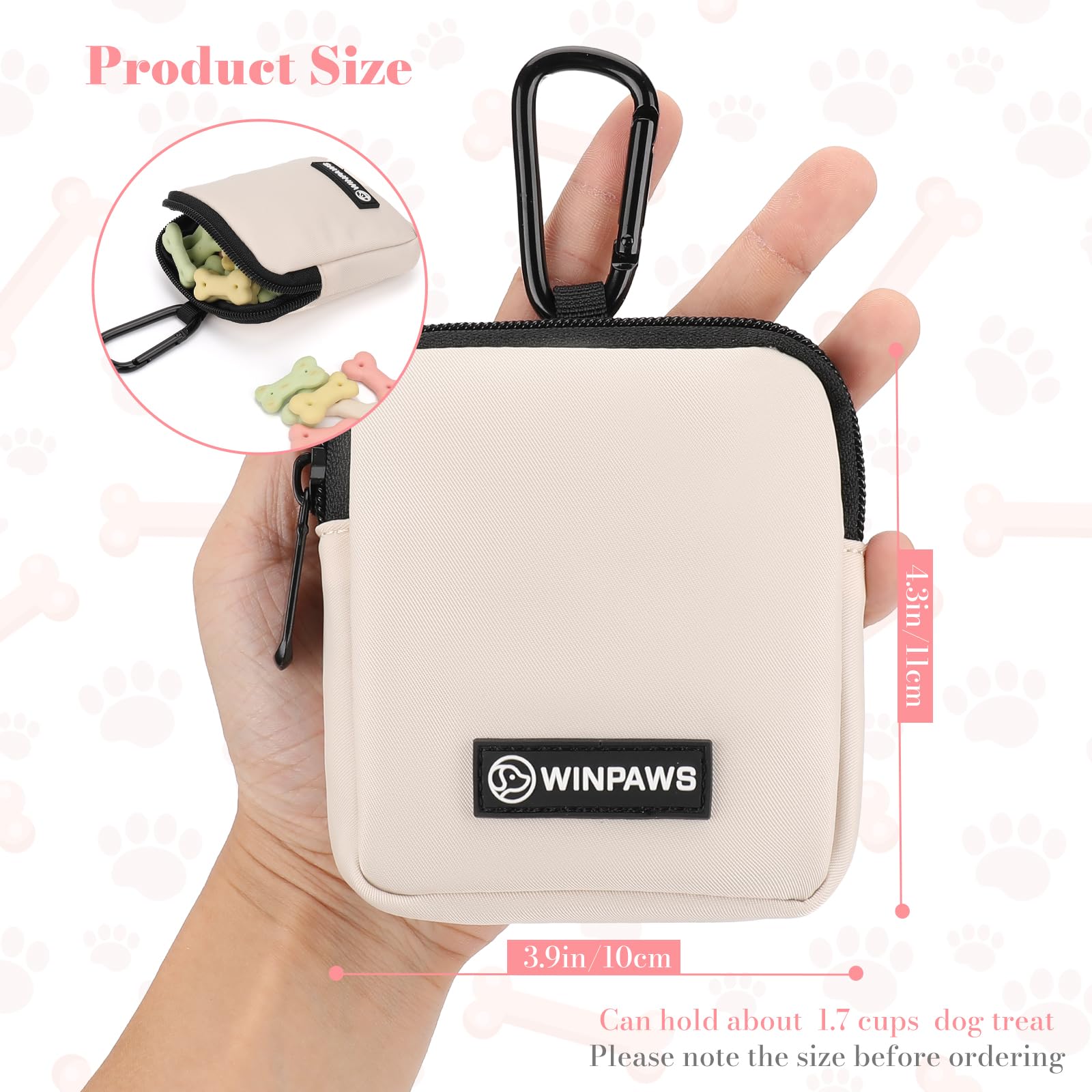 WINPAWS training clicker built-in image underscores instant reward cue during training.