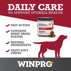WINPRO plasma-powered formula with Ashwagandha and Resveratrol in chew.