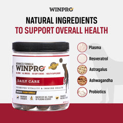 WINPRO Daily Care chew close-up, showing grain-free texture and savory flavor.