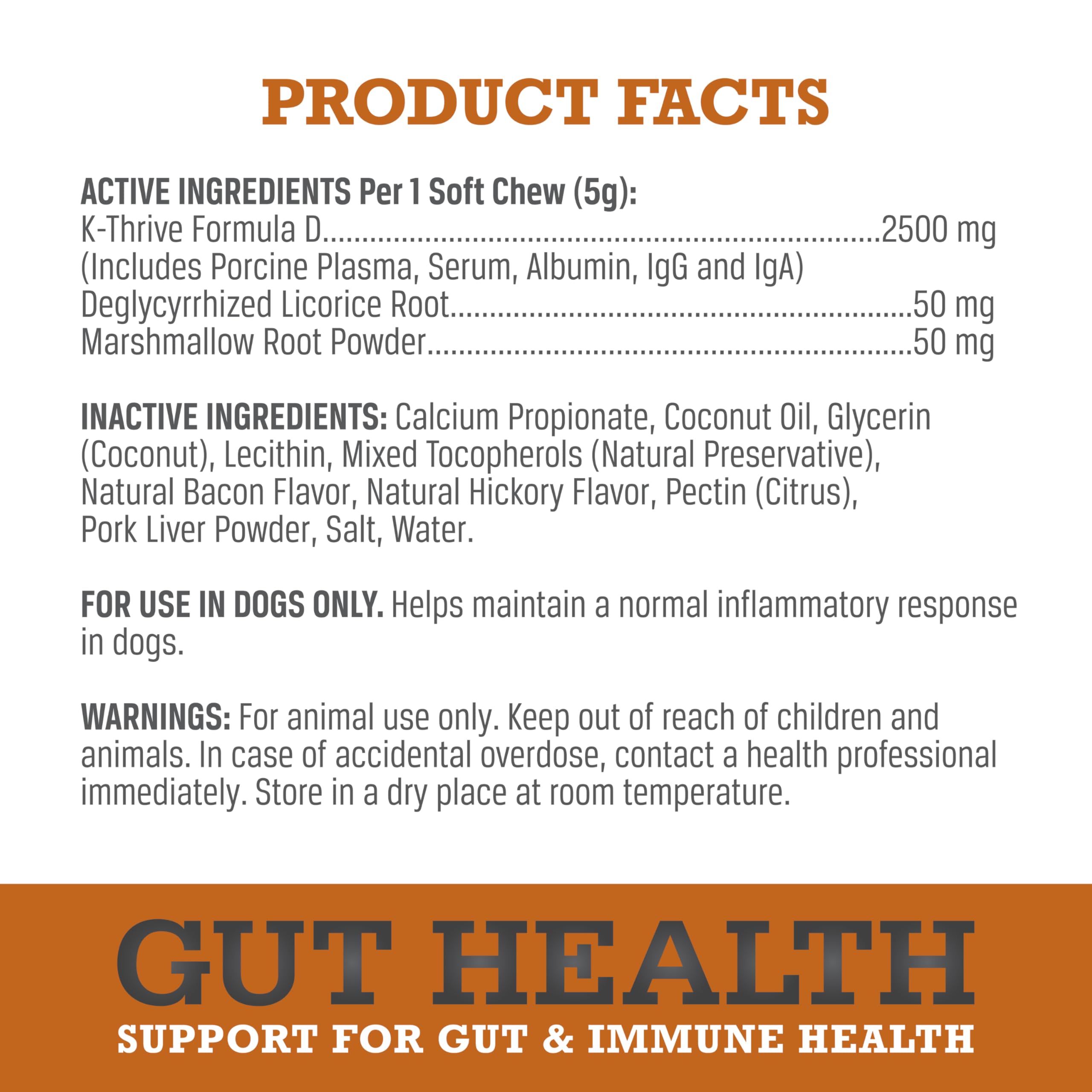 WINPRO Plasma Formula D bottle label highlights immune and gut support potential.