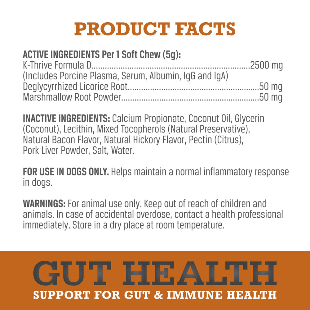 WINPRO Plasma Formula D bottle label highlights immune and gut support potential.