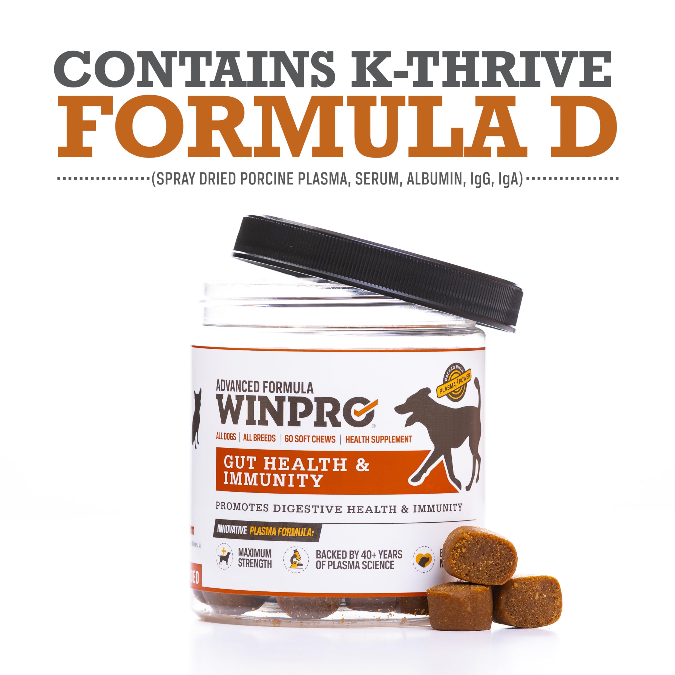 WINPRO Porcine plasma detail on label indicates premium gut health components.