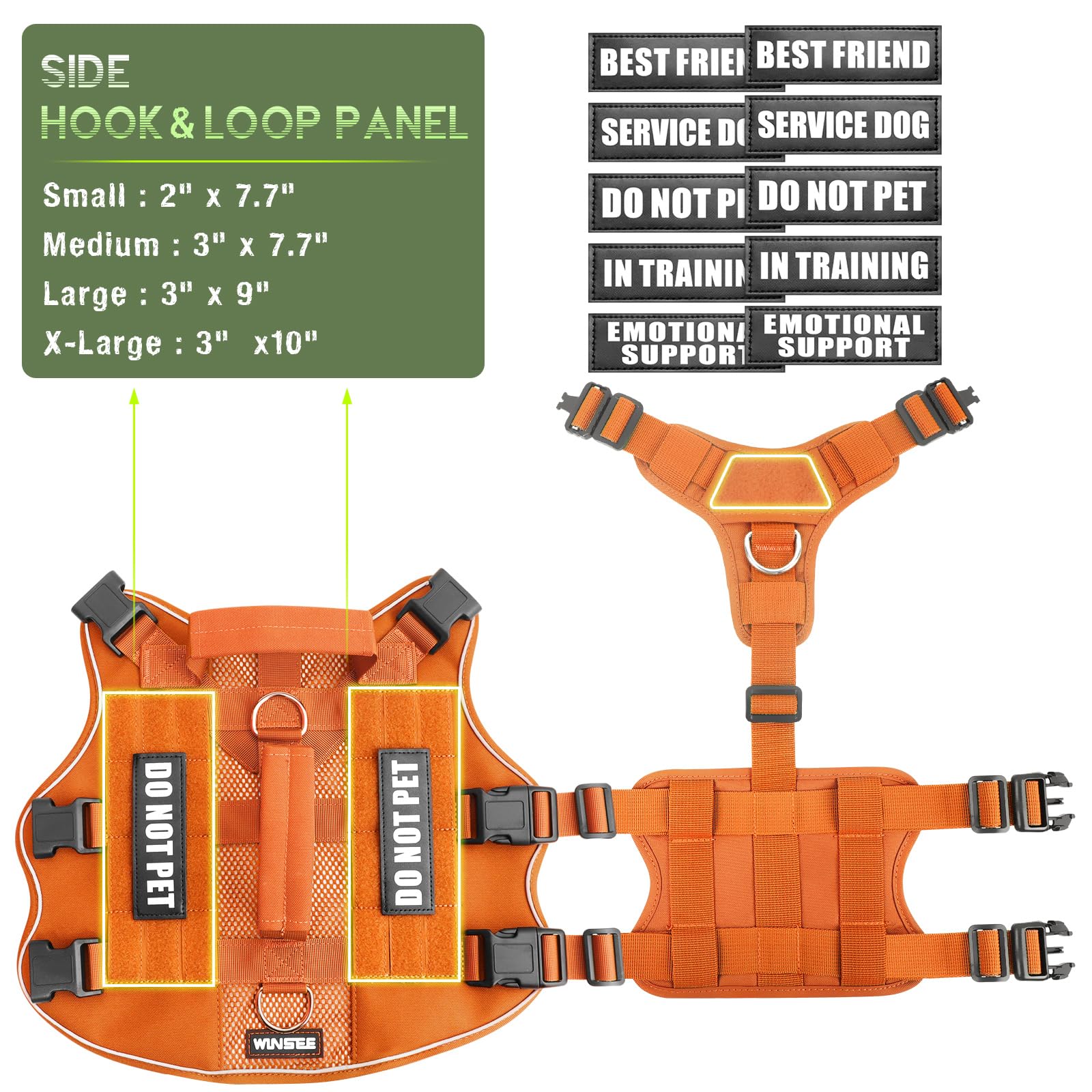 WINSEE reflective strip aids safe evening walks for you and your dog