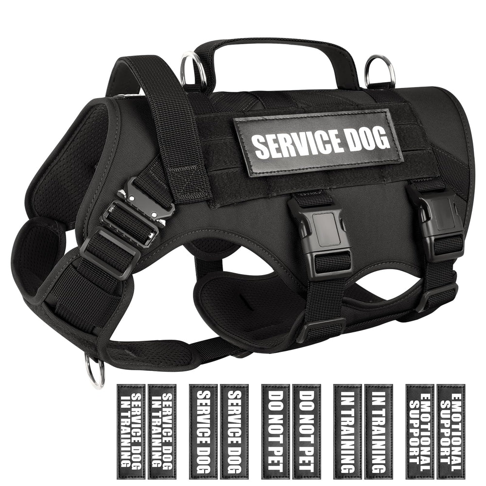 WINSEE service dog vest large dog shows sturdy harness for daily work