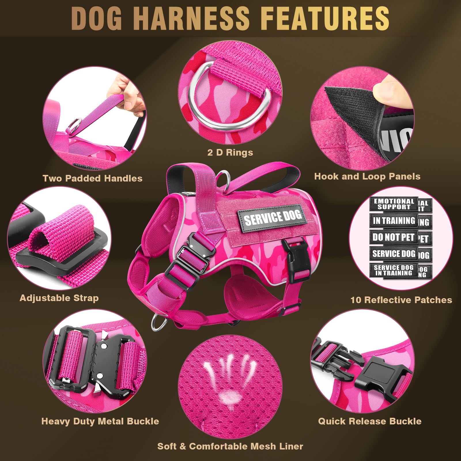 WINSEE breathable air mesh keeps your dog cool on active days