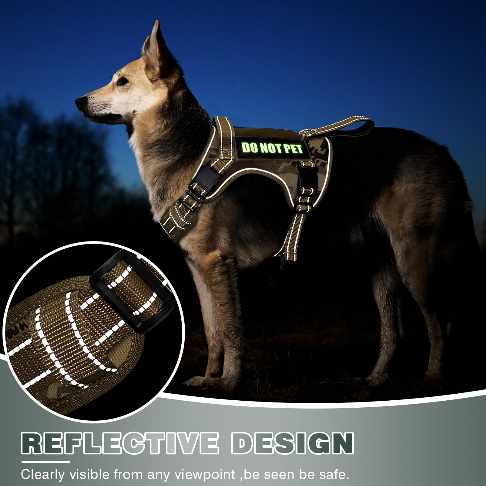 WINSEE Quick-release buckles enable rapid on/off during outings