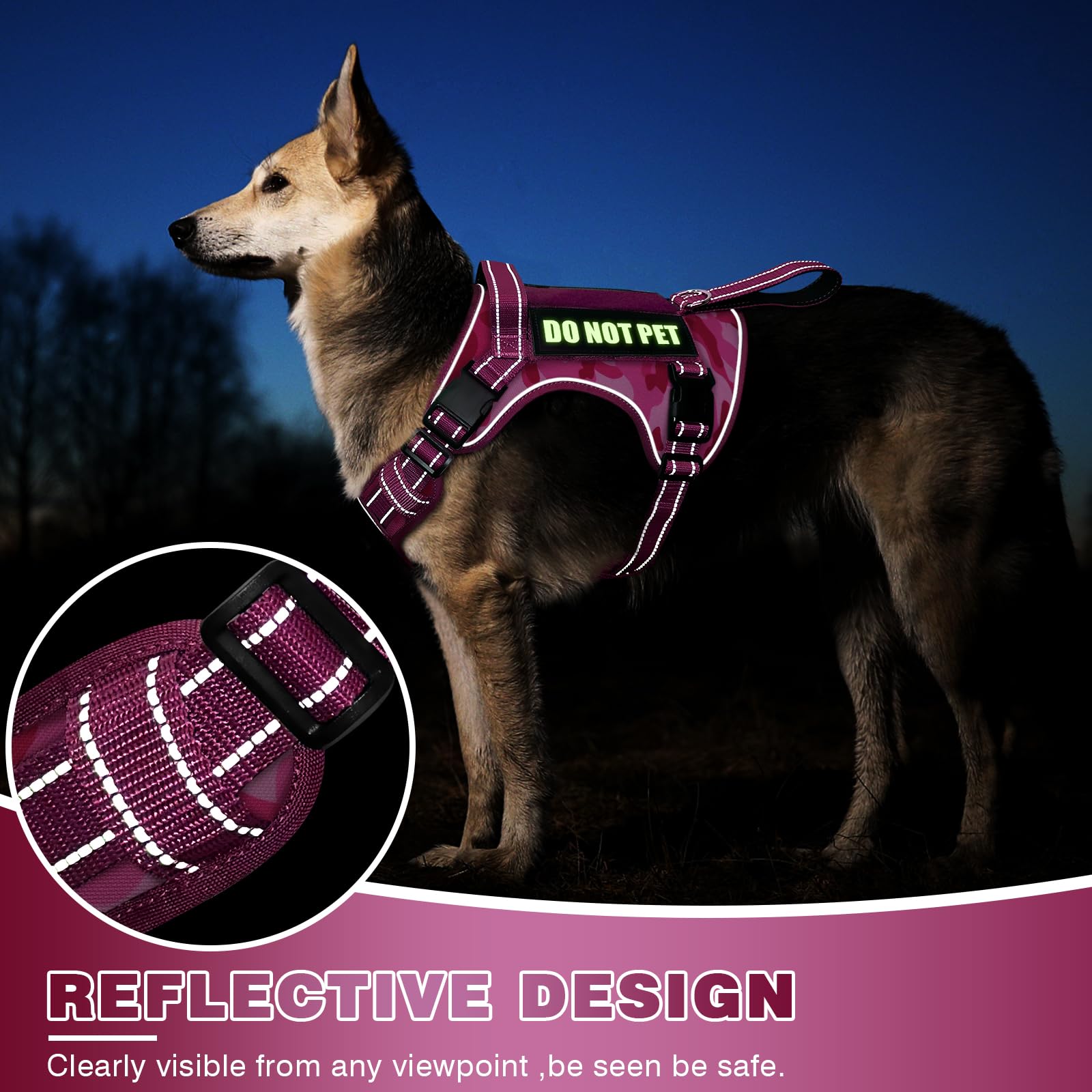 WINSEE sturdy front handle for quick restraint when needed