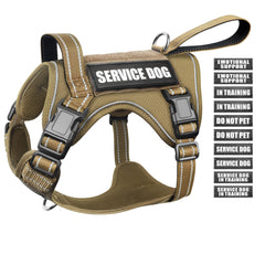 WINSEE tactical dog harness front view shows secure fit for training sessions.