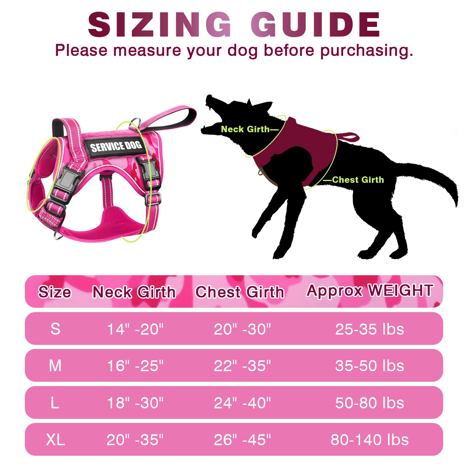 WINSEE front handle closeup on tactical dog harness for quick restraint.