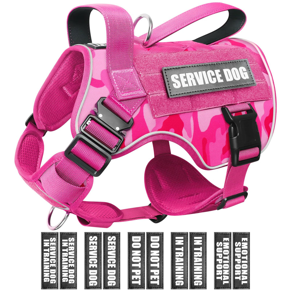 WINSEE Tactical Dog Harness side view shows secure fit for training and walking medium dogs