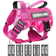 WINSEE Tactical Dog Harness side view shows secure fit for training and walking medium dogs