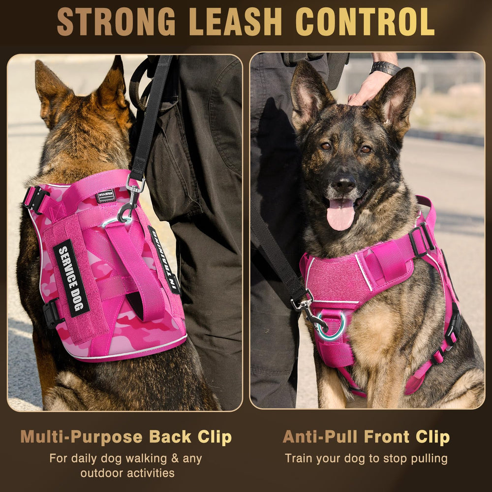 WINSEE harness 2x metal shoulder buckles provide strong support