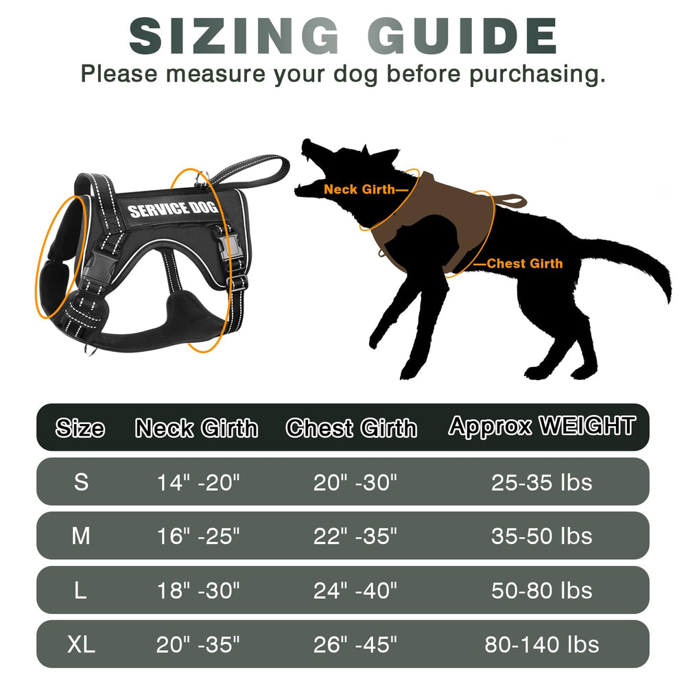 WINSEE tactical harness available in four colors and four sizes