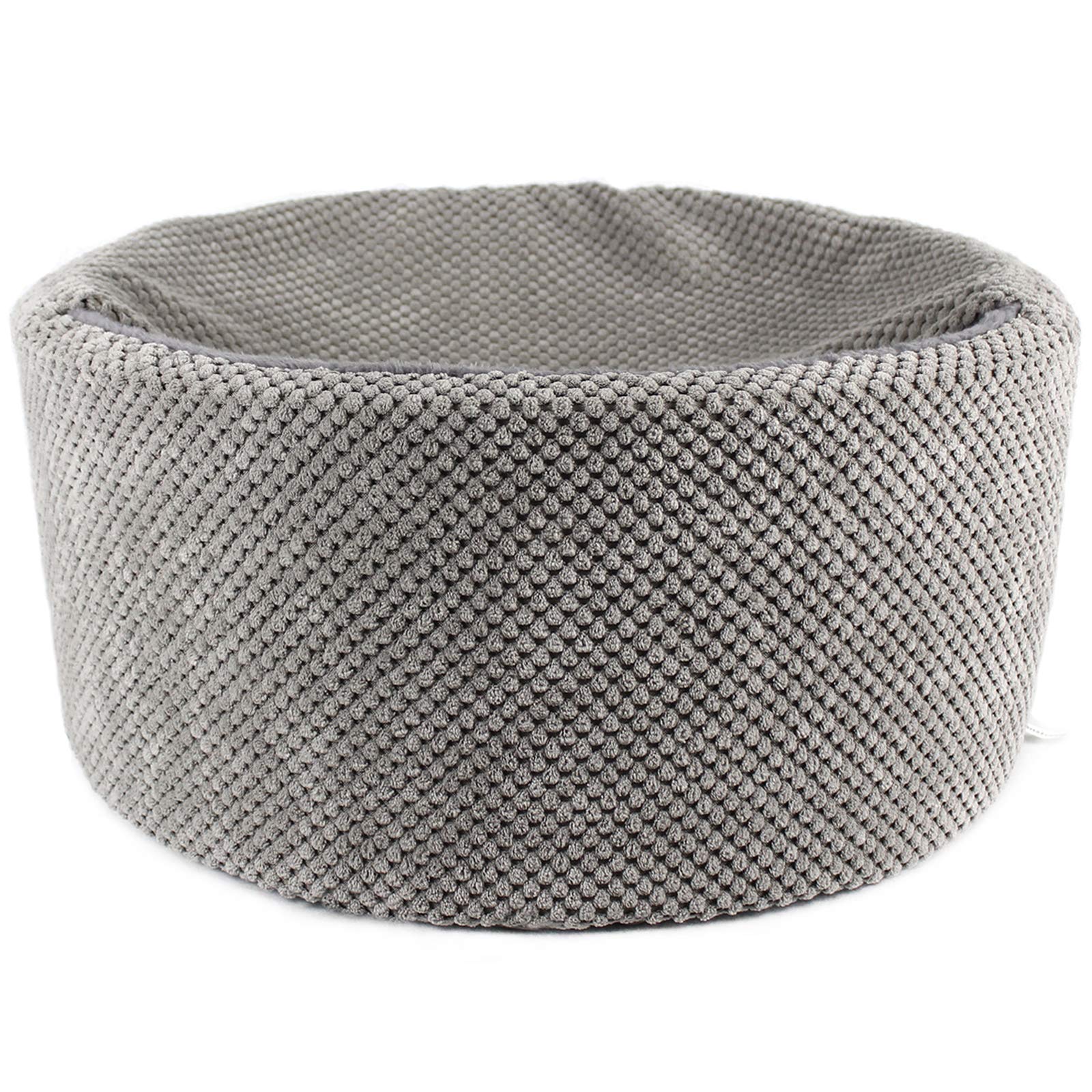 Winsterch large cat bed gray cave overview showing cozy enclosed space for private retreats.