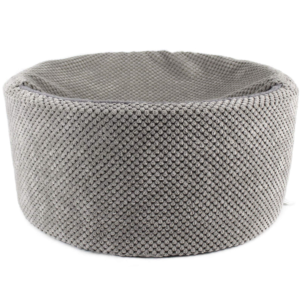 Winsterch large cat bed gray cave overview showing cozy enclosed space for private retreats.