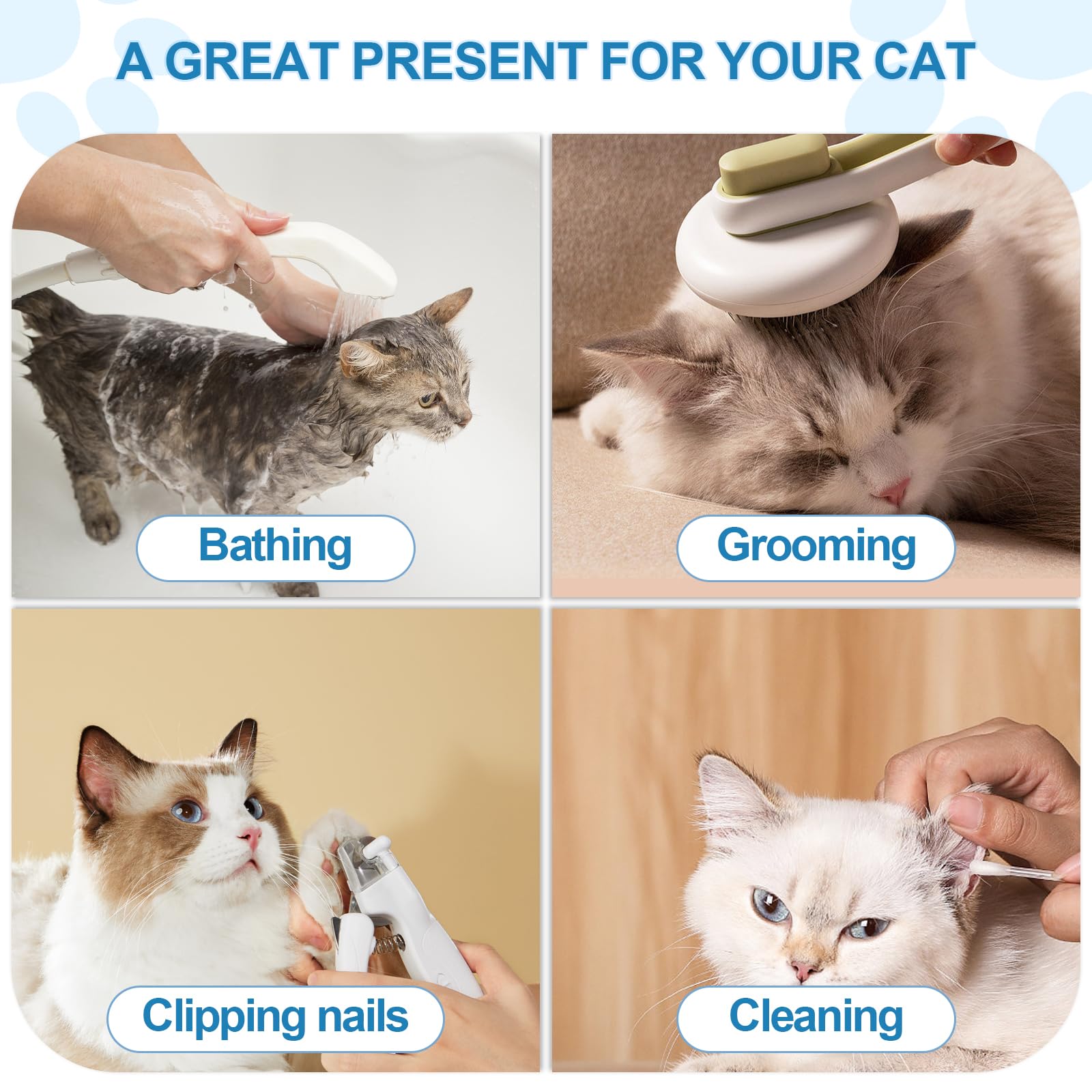 Wintchuk cat muzzle folds flat for easy storage after use.