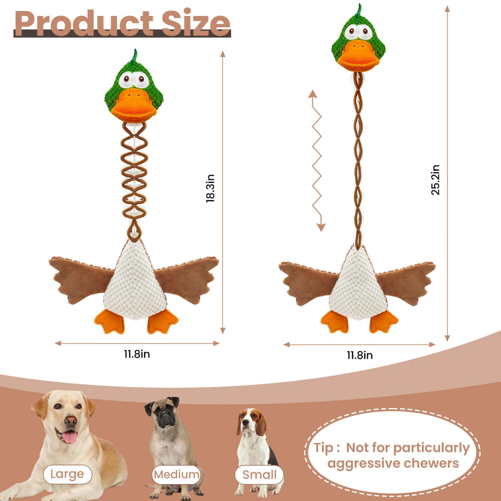 WinTour dog toy with squeaker and crinkle wings for engaging sounds