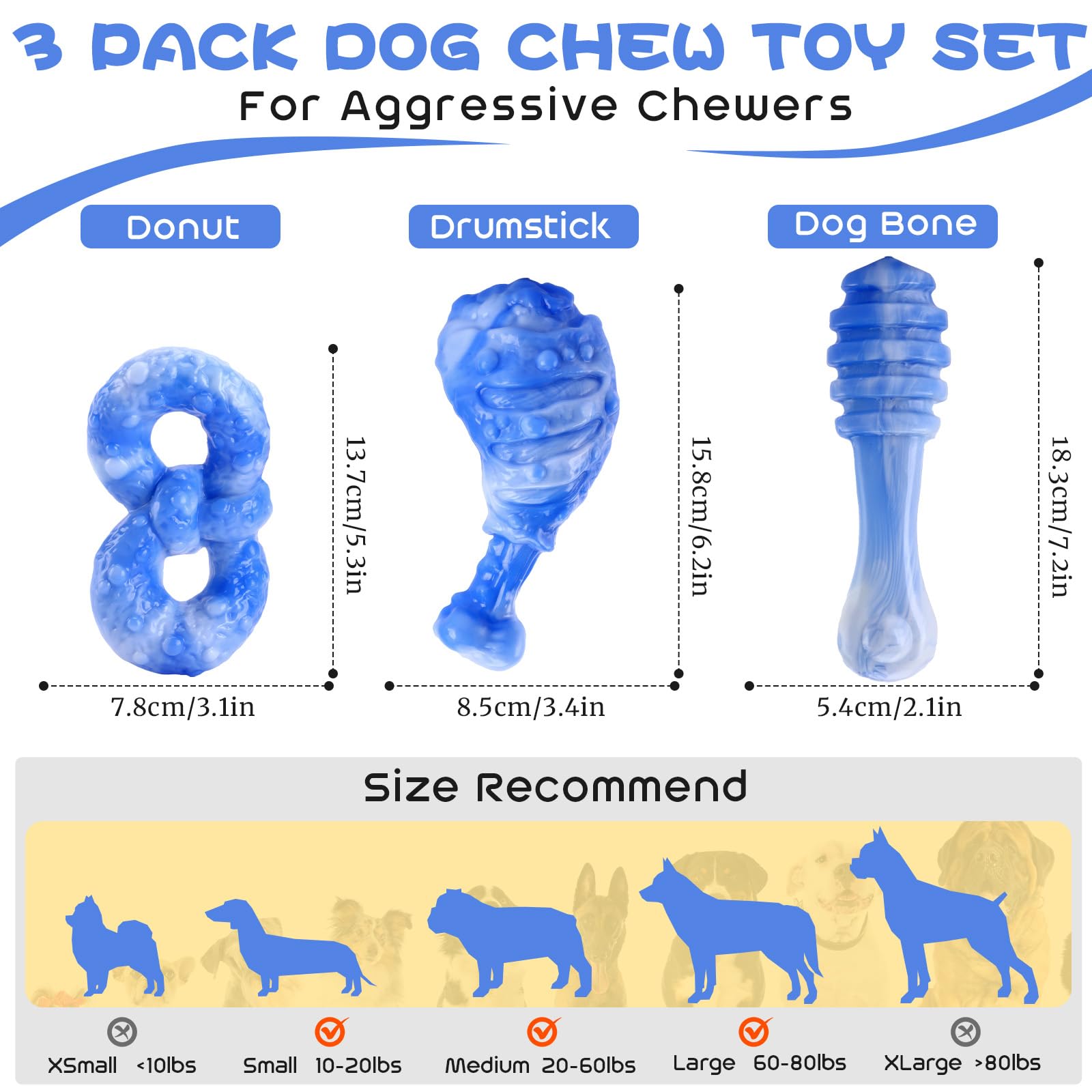 WinTour donut toy attracts strong chewers with varied chewing angles.