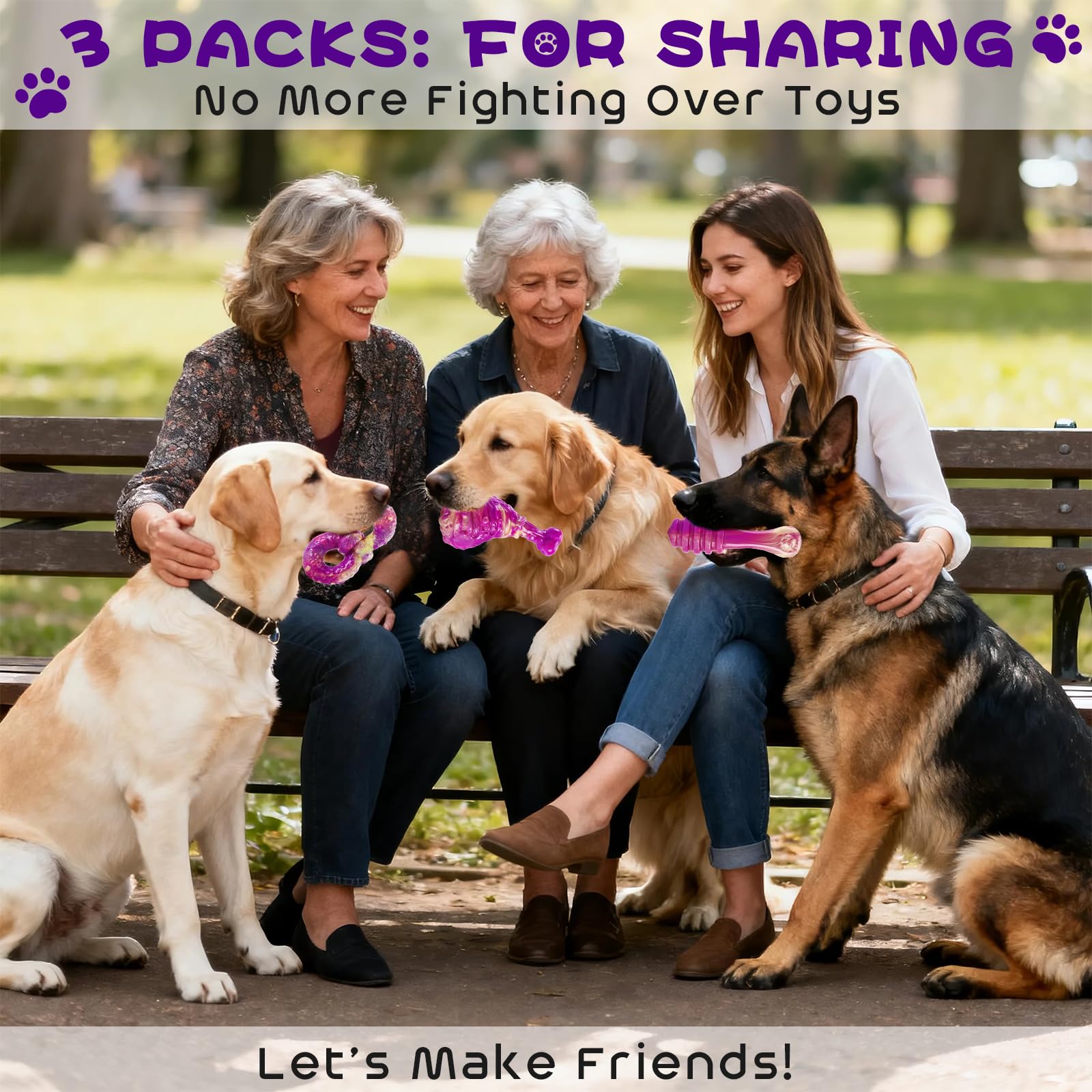 WinTour tough chew toy in action highlights long-lasting engagement for high-energy dogs.