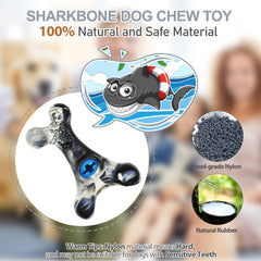 WinTour large-dog Sharkbone in action for durable beef-flavored chewing