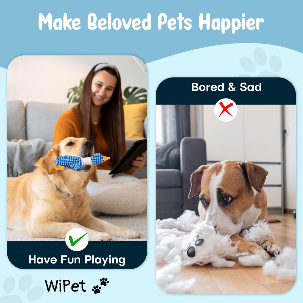 WiPet Blue Goose Toy anxiety relief through mental stimulation and repetitive play