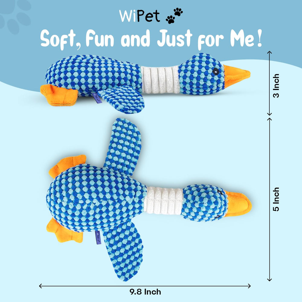 WiPet Blue Goose Toy interactive play keeps dogs engaged during fetch and chew sessions
