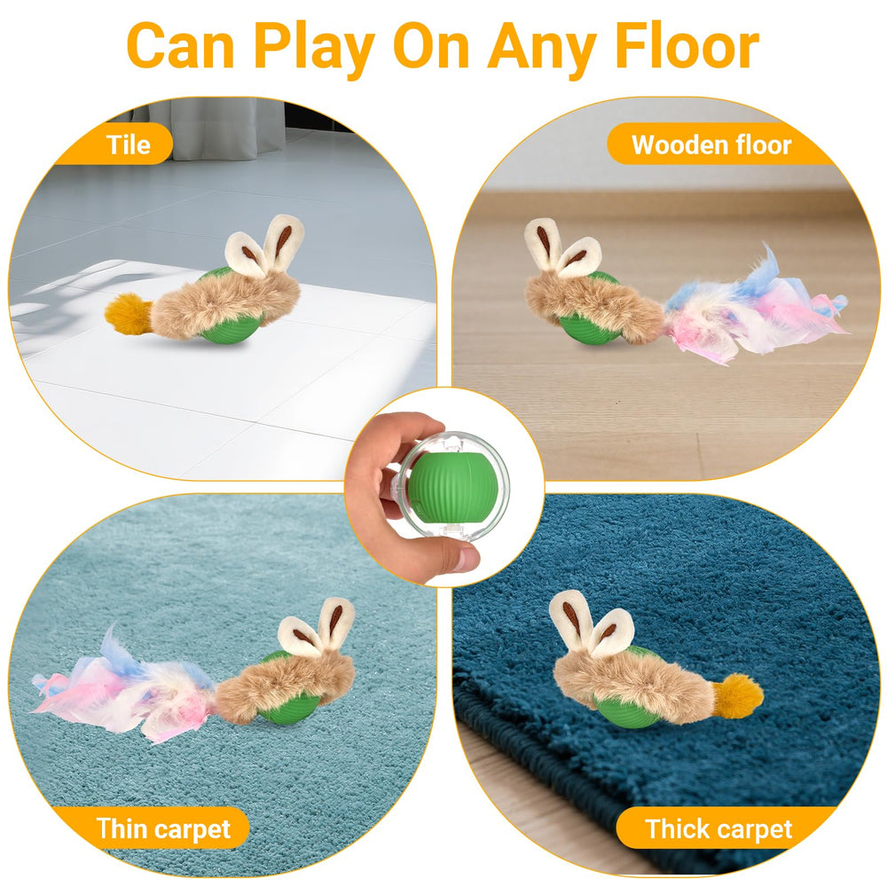 Wisdom Rising Flourish rechargeable cat toy with Type-C charging for extended sessions.