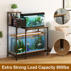 Wisdom Star aquarium stand assembly tools demonstrate quick setup.