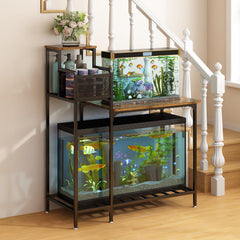 Wisdom Star aquarium stand top-tabletop view shows spacious 33.1-inch surface for tanks.