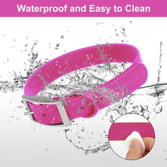 Wisedog collar easy-clean surface lets you wipe away mud after outdoor adventures.