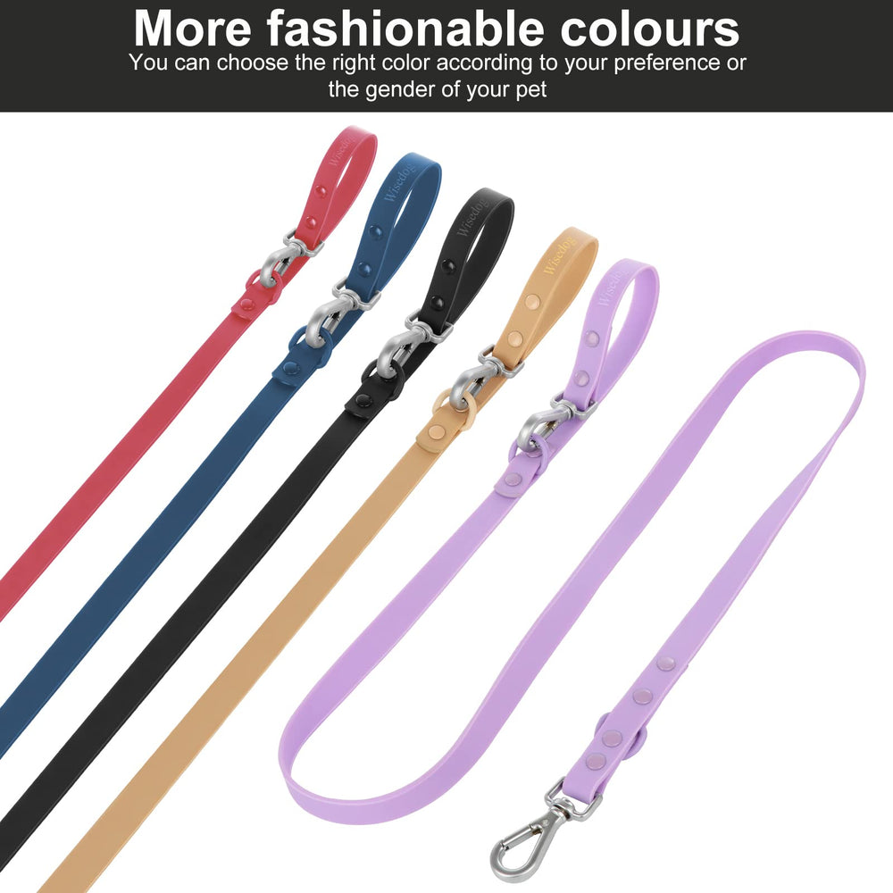 Wisedog color options leash offers emerald green lilac and more.