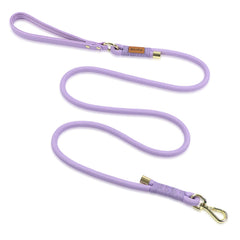 Wisedog leash lilac padded handle provides comfortable grip on walks