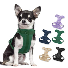 Wisedog No Pull Harness pine-green front view for comfortable daily walks