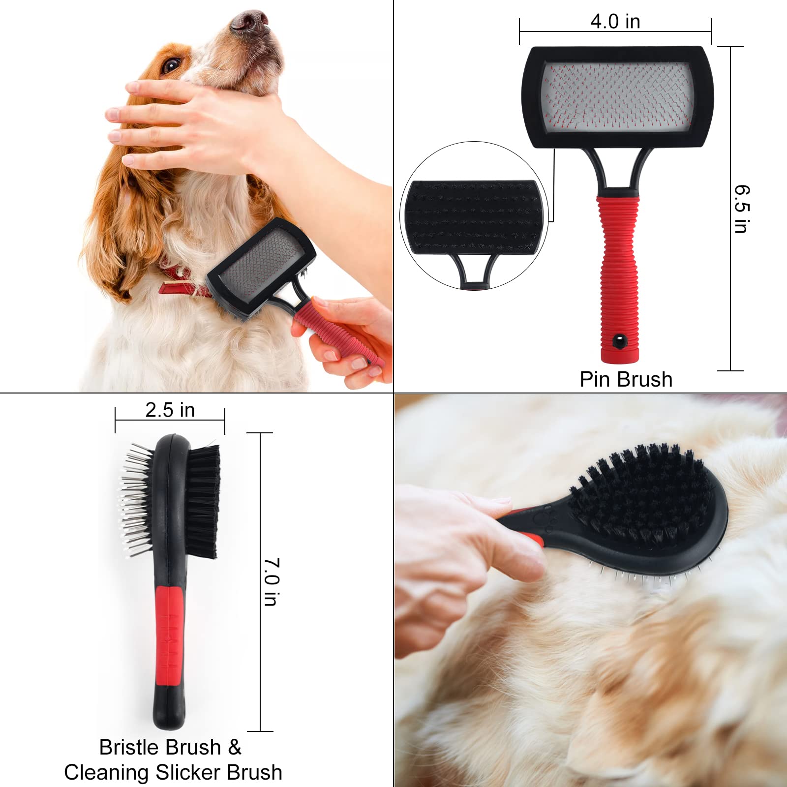 Wisedog dematting tool helps loosen knots for comfortable grooming.