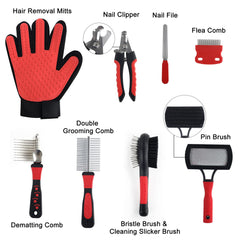 Wisedog slicker brush removes mats while protecting coat health.