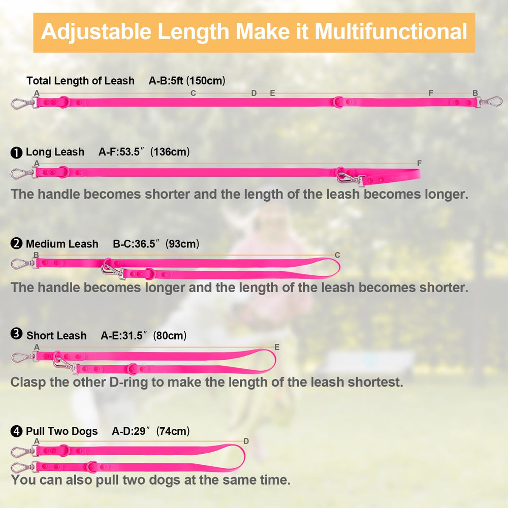 Wisedog soft-handle leash for a comfortable grip.