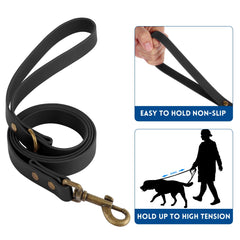 Wisedog waterproof collar—remains flexible in cold weather.