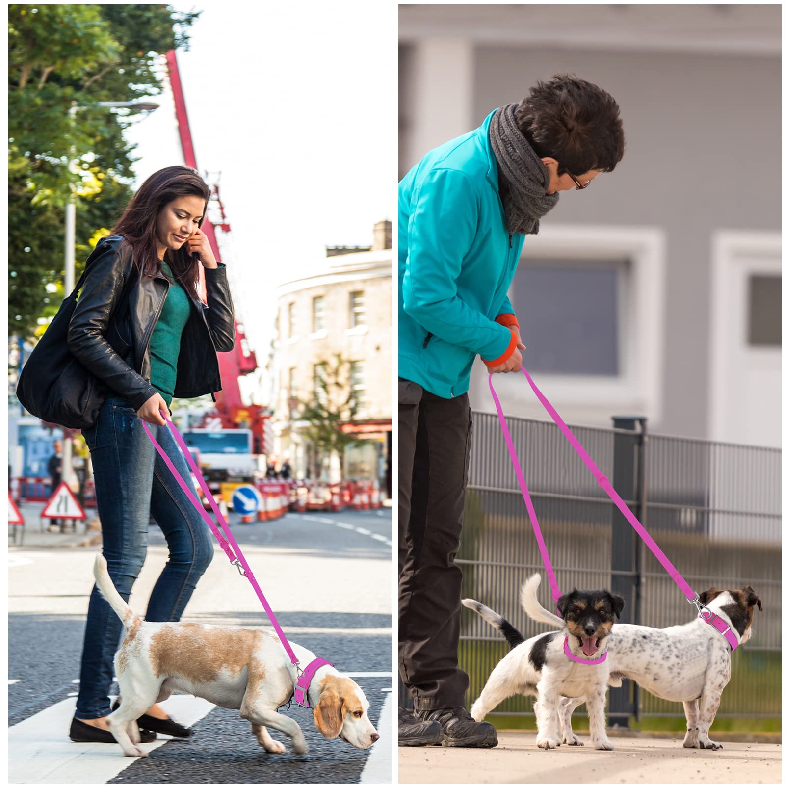 Wisedog soft, skin-friendly handle enhances comfort on long walks