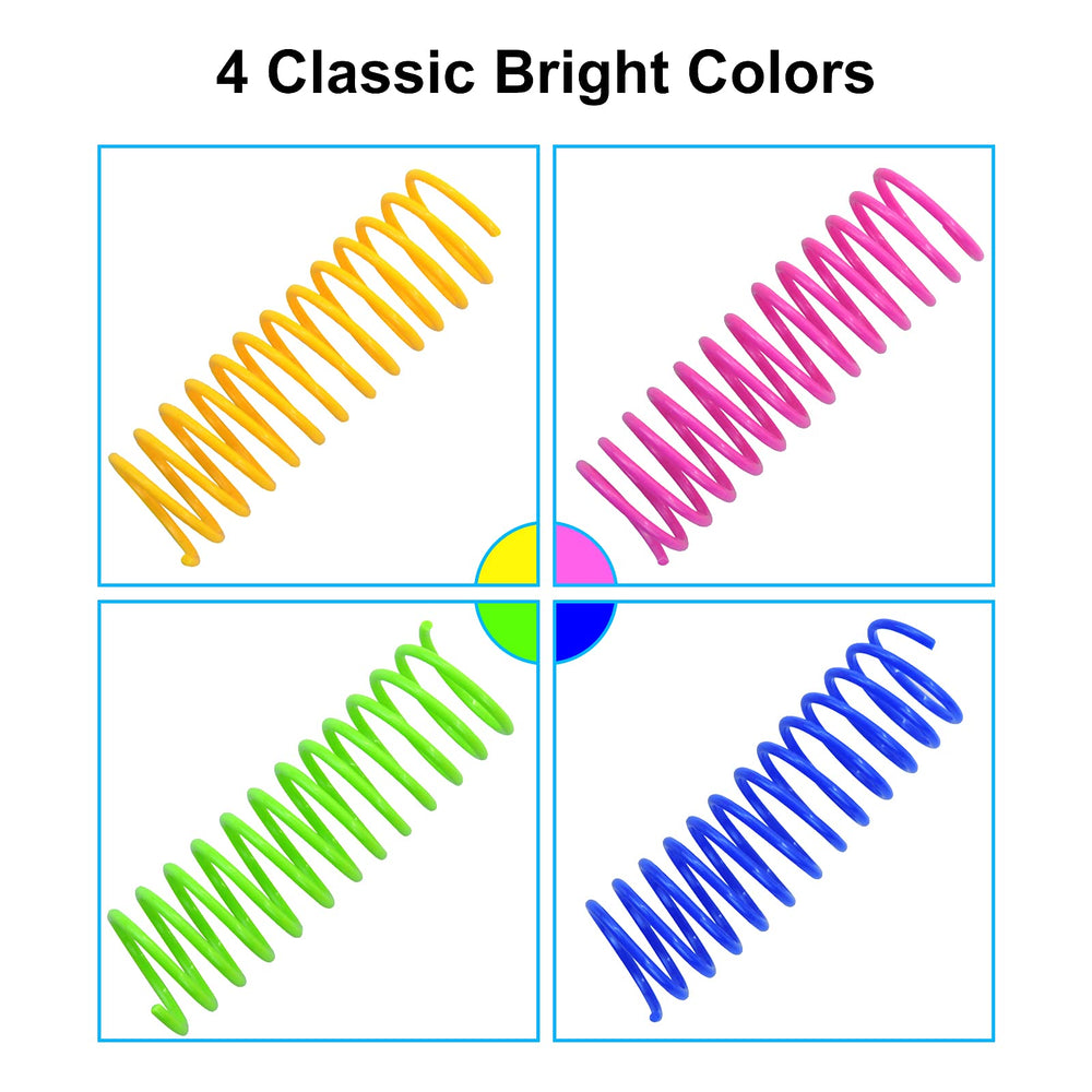 WishLotus cat spring toy lightweight 4g is easy for cats to carry and chase.