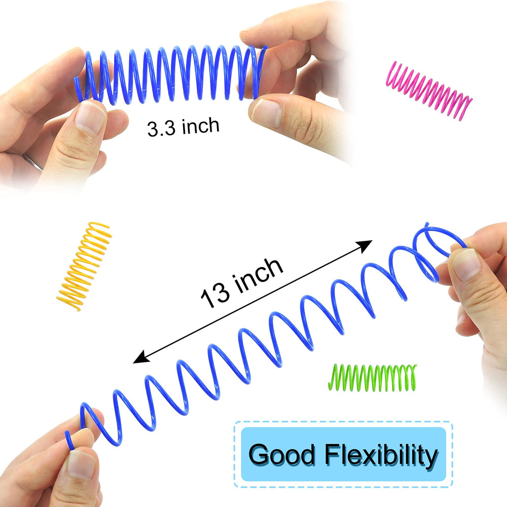 WishLotus cat spring toy yellow in action encourages quick reflexes and play.