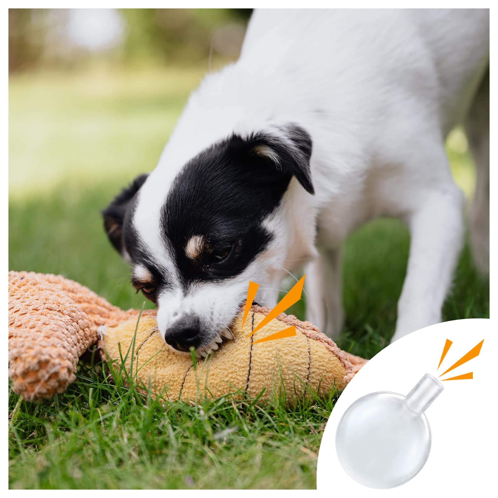 WishLotus dog and cat toy replacement squeaker enhances toy longevity.