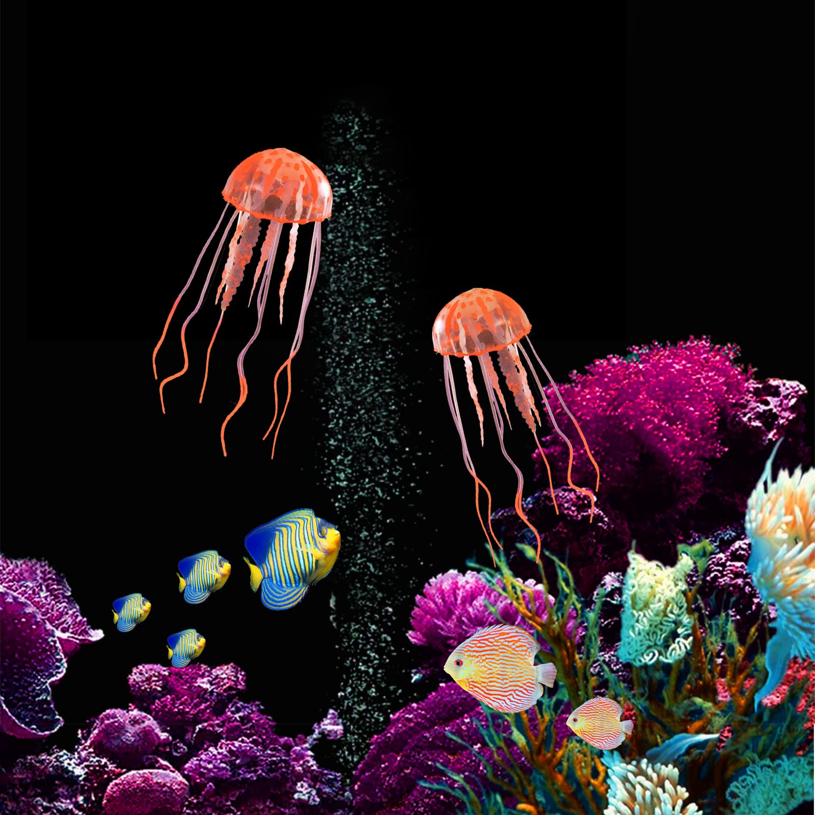 WishLotus jellyfish decor with open-head suction for easy placement.