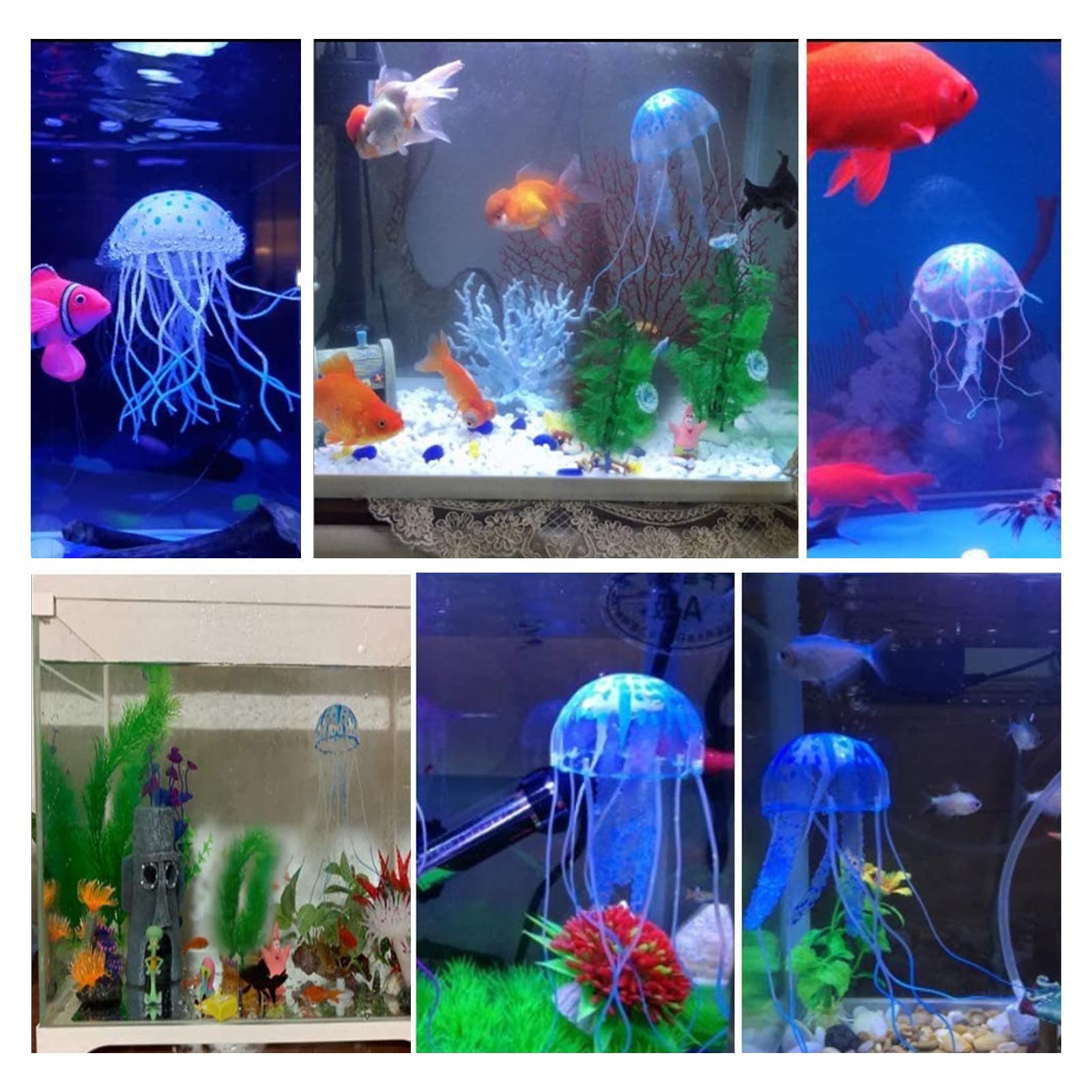 WishLotus jellyfish glow changes with light for dynamic display