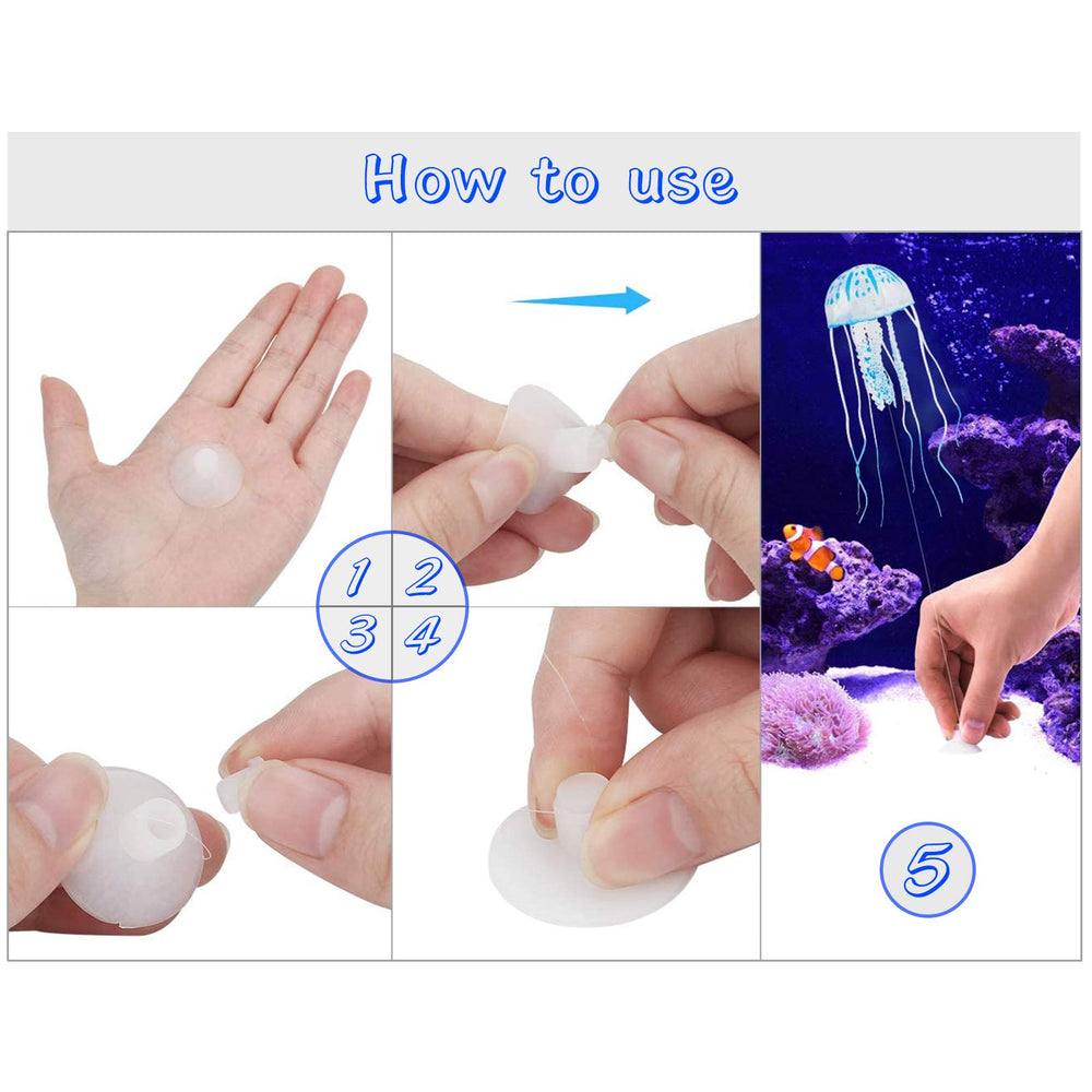 WishLotus jellyfish suction cup design keeps decor secure